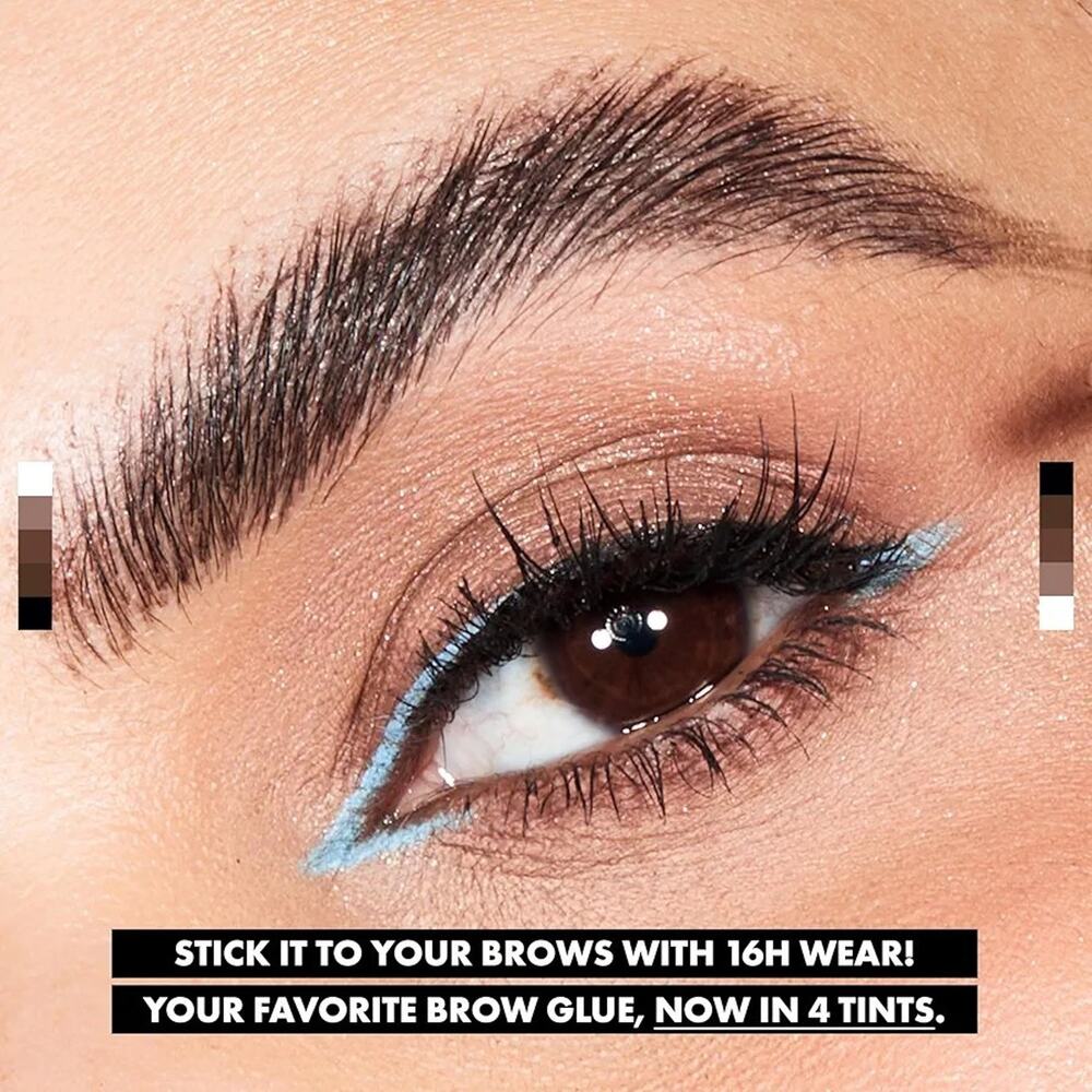 NYX Brow Glue Tinted Eyebrow Gel Dark Brown 0.17oz - Extreme Hold - Picture 6 of 8